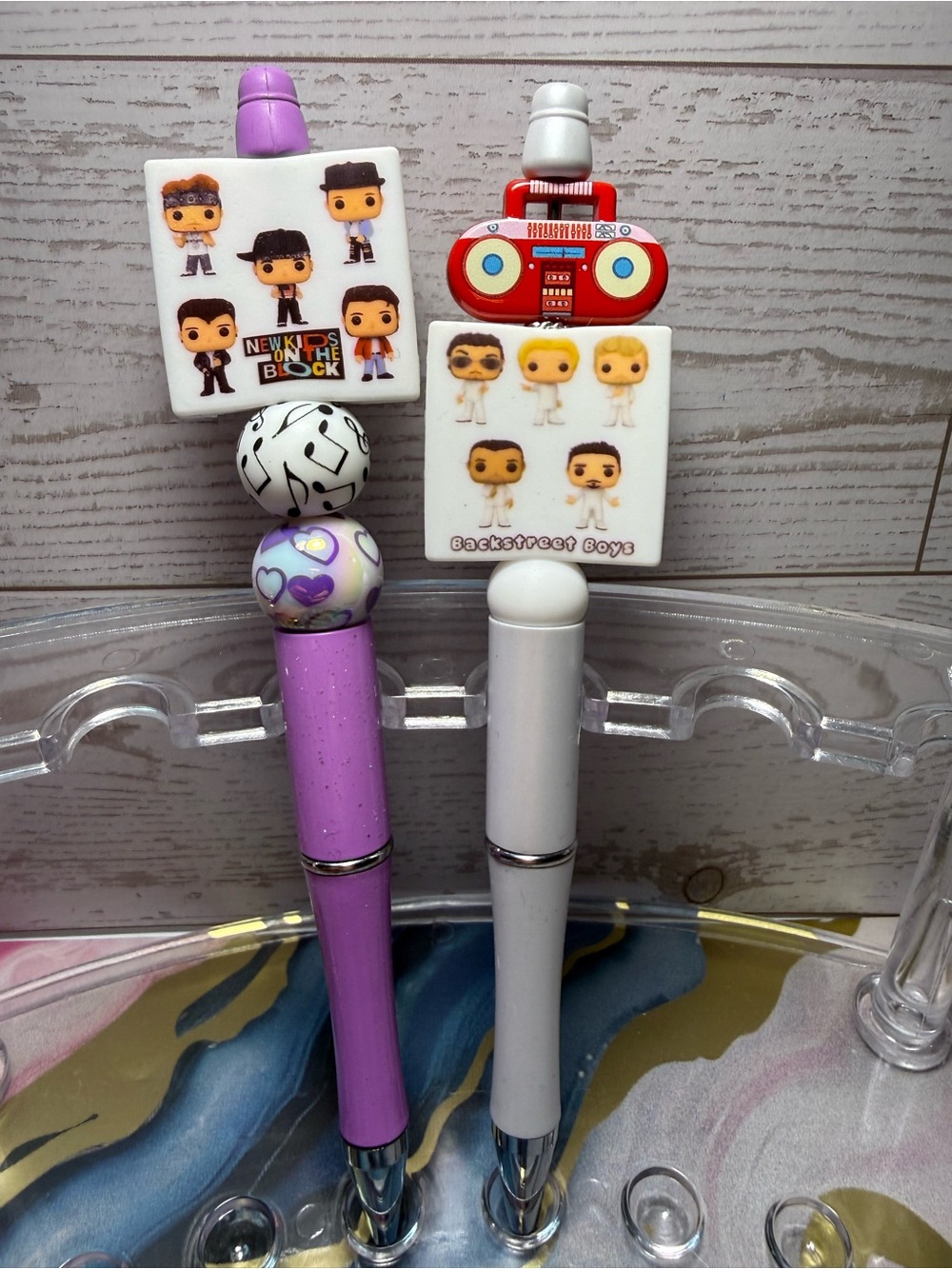 New Beaded Boy Band Pen Set